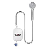 Electric Shower Heater Instantaneous Water Heater for Bath Instant Hot Faucet Kitchen Heating Thermostat Mini Tankless LCD Digital Instant Water Heater For Bathroom