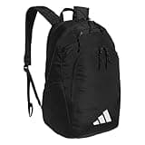 adidas Defender 5 Team Sports Backpack (33L) Durable Large Athletic Gym Laptop Travel Bag, Black/White, One Size