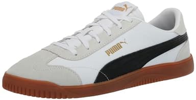 PUMA Men's Club 5v5 Shoes Sneaker, White Black-Feather Gray, 9.5