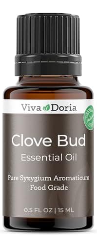 Viva Doria Clove Bud Essential Oil, 100% Pure, Natural Clove Essential Oil, Undiluted, for Aromatherapy | Food Grade, 15 mL (0.5 Fluid Ounce)