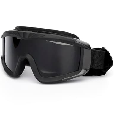 SPOSUNE Airsoft Goggles Anti Fog Army Tactical Goggles with 3 Interchangeable Lens UV400 Protection Over Glasses Airsoft Eye Protection Desert Goggles