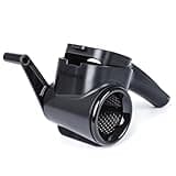 Microplane Professional Handheld Rotary Cheese Grater in Black - Easy-to-Clean, Large Capacity, Ergonomic Design for Left & Right-Handed Use, Perfect for Hard Cheese, Chocolate, Nuts, Vegetables