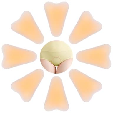 Aoefykp 8-Pack Upgraded Camel Concealer Toe Cover for Women, Adhesive Reusable Silicone Pads with No-Bump Design, Anti Camel Insert for Swimsuit Yoga Leggings, Comfortable Fit