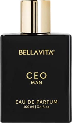 BellaVita Luxury CEO Man Perfume for Men (3.38 fl.oz) | Long-Lasting Men's Perfume with Lemon, Lavender, Tonka Vetiver & Moss Fragrance for Man