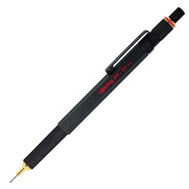 rOtring 800 Retractable Metal Mechanical Pencil, 0.5mm, Black Barrel, Perfect for Drafting, Engineering, Architecture Professionals