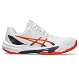 ASICS Men's Sky Elite FlyteFoam 3 Volleyball Shoes, 12, White/NOVA Orange