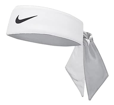 Nike Reversible Cooling Head Tie with Dri-Fit - Unisex (White/Grey)