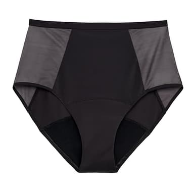 Thinx Period Underwear, Comfort-Stretch Hi-Waist, Holds Up to 12 Regular Tampons, Period Panties, All-Day Absorbency Menstrual Underwear for Women, Leakproof & Reusable, Hazelnut S