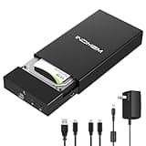 SAS to USB 3.0 Enclosure, SAS Hard Drive Adapter Reader Converter for 2.5/3.5inch SSD HDD,SAS Hard Disk Docking Station with 12V 2A Power Supply 10Gbps,Up to 18TB