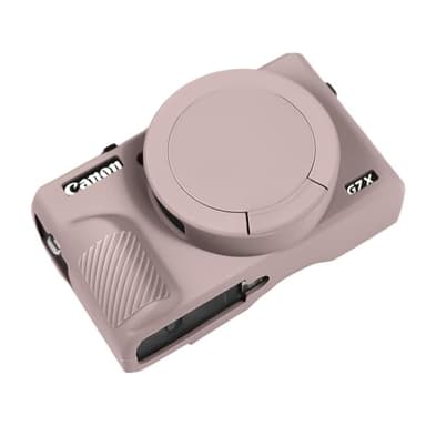 Easy Hood Case for Canon Powershot G7 X Mark III Digital Camera, Soft Silicone Protective Cover with Removable Lens Cover for Canon Powershot G7X Mark III DSLR Camera (Tiffany Pink)
