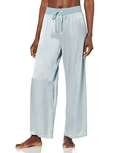 PJ Harlow Women's Jolie Satin Pant, Morning Blue, Large