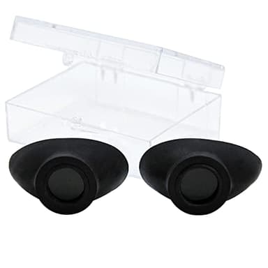 Super Sunnies Slim Flex UV Eye Protection FDA Compliant Eyeshields, Tanning Bed Goggles, Red Light Therapy Glasses - Black