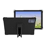 (for T10M Pro) Transwon Kids Case Silicone Cover for Vortex T10M Pro Tablet 10.1 Inch - Black