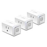 Kasa Smart Plug HS103P3, Smart Home Wi-Fi Outlet Works with Alexa, Echo, Google Home & IFTTT, No Hub Required, Remote Control,15 Amp,UL Certified, White, 3 Count (Pack of 1)