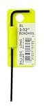 Bondhus 15706 7/64" Ball End Tip Hex Key L-Wrench with ProGuard Finish, Tagged and Barcoded, Long Arm