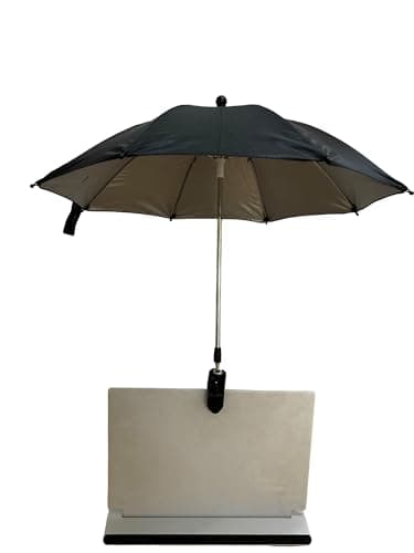 Laptop Sun Shade 360-degree Rotation Laptop Sun Umbrella Foldable Monitor Sun Shade for Working Outside