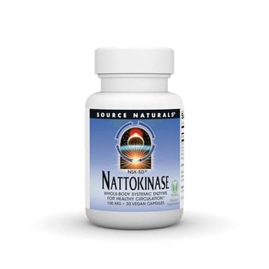 Source Naturals NSK-SD Nattokinase, Whole Body Sytemic Enzyme for Healthy Circulation*, 100mg, 30 Vegan Capsules