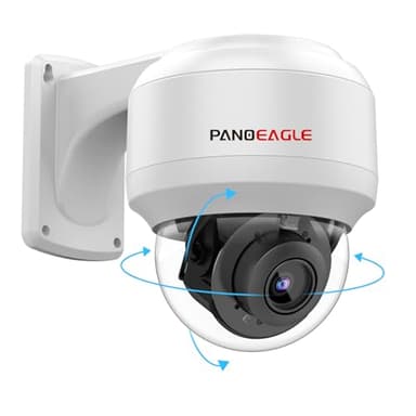 PANOEAGLE Outdoor 8MP PTZ PoE IP Camera Dome with Pan Tilt 5X Optical Zoom Motorized Lens, 2.7-13.5mm Lens, Human Vehicle Detection,2-Way-Audio,165ft IR Night Vision, H.265,IP66, IK10, NDAA Compliant