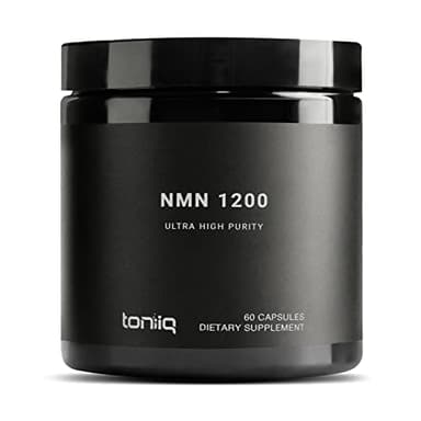 Toniiq NMN Supplement 1200mg - Third Party Tested Stabilized Capsules - 98% Highly Purified for NAD + - 60 Capsules Nicotinamide Mononucleotide Booster Supplement