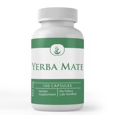 PURE ORIGINAL INGREDIENTS Yerba Mate, No Magnesium Or Rice Fillers, Always Pure, Lab Verified (100 Capsules)