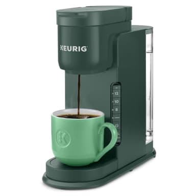 Keurig K-Express Single Serve K-Cup Pod Coffee Maker, 3 Brew Sizes, Strong Button Feature, 42oz Removable Reservoir, Evergreen