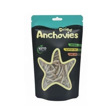 Premium Extra Salty Dried Anchovies – Savory Asian Seafood Snack, High Protein, Rich in Calcium & Omega-3, Keto & Paleo Friendly, Gluten-Free, No MSG – 4oz (110g)