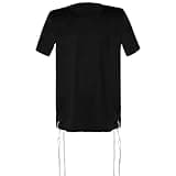 Dry Fit Tzitzit T-Shirt for Men – Kosher Undershirt with Fringes – Moisture Wicking Athletic Performance Shirt with Jewish Tzitzis – Lightweight Mesh Workout Tee Black