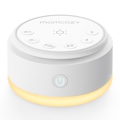 Momcozy Sound Machine for Baby-20 Soothing Sounds & Touch Warm Light Portable White Noise for Kids & Adults for Sleeping Timer and Memory | Ideal Travel Companion & Nursery Must-Have