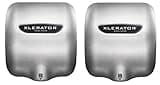Excel Dryer XLERATOR XL-SB 1.1N High Speed Commercial Hand Dryer, Brushed Stainless Cover, Automatic Sensor, Surface Mounted, Noise Reduction Nozzle, LEED Credits 12.2 Amps 110/120V (2 Pack)