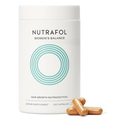 Nutrafol Women's Balance Hair Growth Supplements, Ages 45 and Up, Clinically Proven for Visibly Thicker Hair and Scalp Coverage, Dermatologist Recommended - 1 Month Supply