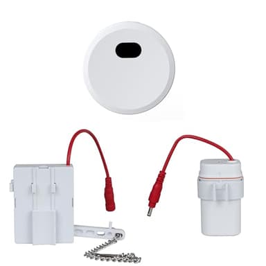 Automatic Toilet Flusher Kit, Touchless Motion Sensor Flush for Toilet, 12” Sensor Range, Battery-Powered, Easy Install, Compatible with Most Toilets CN27B KERDE