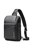Schkleier Anti-theft Crossbody Bag Laptop Messenger Backpack for Men Women, Fits 13 Inch Computer, with USB Charging Port, For Business Travel Daily