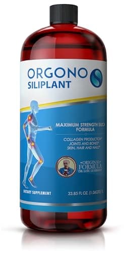Orgono Living Silica Siliplant | Vegan Collagen Booster | Supports Healthy Collagen and Elastin Production for Joint & Bone Support, Glowing Skin, Strong Hair & Nails. 66 Servings