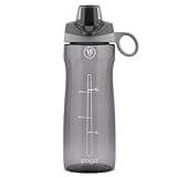 Pogo BPA-Free Tritan Plastic Water Bottle with Chug Lid, 18 Oz, Grey