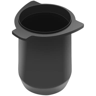 54mm Espresso Dosing Cup for Portafilter, Matte Black Grounds Cup with Grinder-Activating Ring, Easy Transfer & Less Mess, Compatible with 54mm Breville Portafilters