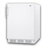 Summit 24" Refrigerator, Peak24 Undercounter Fridge, 5.5 cu.ft. Capacity, White - FF61W