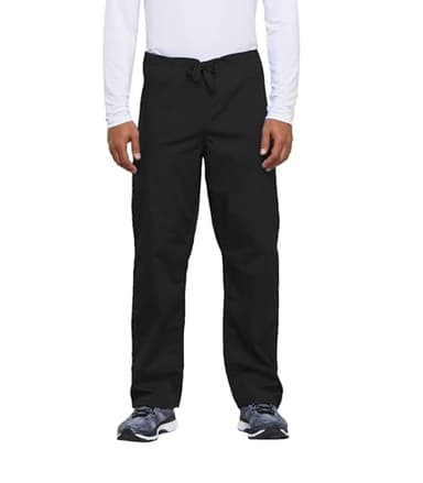 Cherokee unisex adult Originals Drawstring Cargo medical scrubs pants, Black, Large US