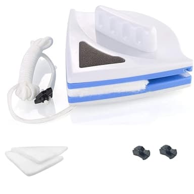 Magnetic Window Cleaner Tool Glass Wiper, Double Sided Window Cleaner Windows Cleaning Brush for High-Rise Household Cleaning Windows Thickness 0.1''-0.4'' (5-7mm)