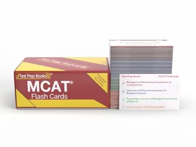 MCAT Prep Study Cards 2026-2027: MCAT Test Prep Review and Practice Questions [Full Color Cards]