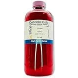 True Colloidal Gold – 25 ppm - 99.99+% Purity - 500 mL (16.9 Fl Oz) in Clear BPA-Free Plastic Bottle - Made in USA