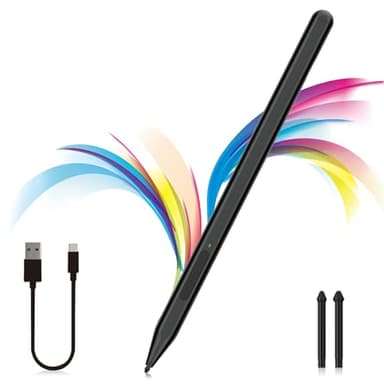 Stylus Pen for Microsoft Surface Pro12/11/10/9/8/X/7+/6/5/4, Surface Go 4/3/2/1, Surface Laptop1-5/Studio/Book 3/2/1 with Eraser Side Button,Palm Rejection,Tilt Function,1024 Pressure