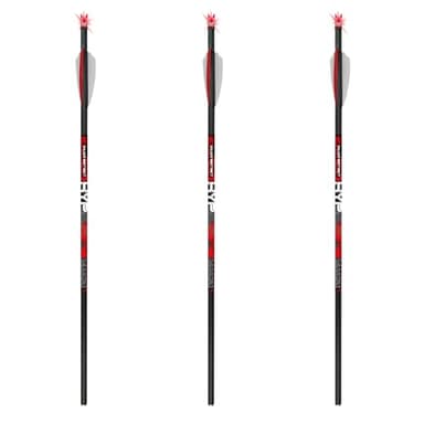 Killer Instinct Lighted HYPR-V 20" Crossbow Bolts 3-Pack - V-Track Nock System 390 Grain with LED Illumination and .003" Straightness