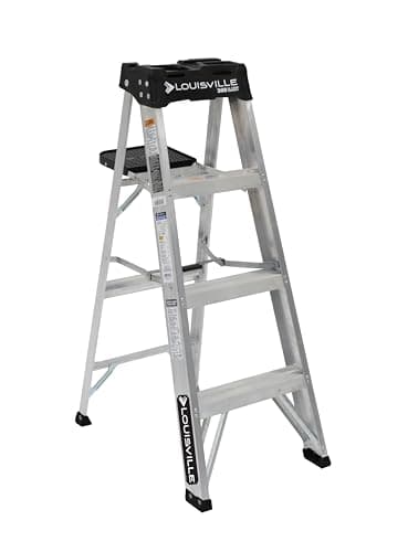 Louisville Ladder 4-Foot Aluminum Step Ladder, 300-Pound Load Capacity, Type IA, AS3004