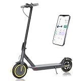 Electric Scooter - 8.5" Solid Tires, 350W Motor, Up to 19 MPH and 23 Miles Long-Range Portable Foldable Commuting Scooter for Adults with Double Braking System and App