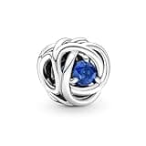 Pandora September Blue Eternity Circle Charm Bracelet Charm Moments Bracelets - Stunning Women's Jewelry - Gift for Women - Made with Sterling Silver & Man-Made Crystal