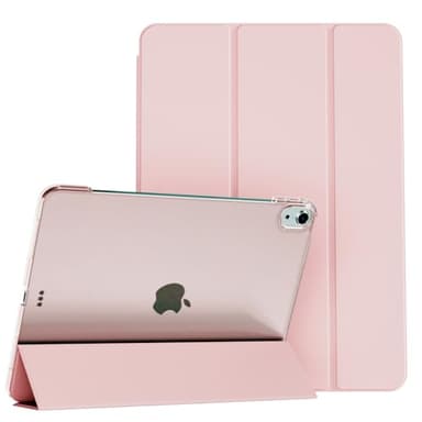 KVTVOU Case for iPad Air 11 Inch M3 (2025) / M2 (2024), for iPad Air 5th Gen 2022/Air 4th Gen 2020 10.9 Inch Without Pencil Holder, Slim Hard PC Translucent Back Shell, Auto Wake/Sleep, Pink