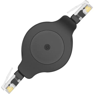 NECABLES Retractable Phone Cord for Landline 4ft Auto Rewind Telephone Handset Cord RJ9 4P4C Male to Male - 4 Feet