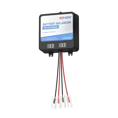 Redodo Battery Balancer 24V(2 * 12V) Battery Equalizer with LED Display, Supports for LiFePO4/Lead Acid/Gel Battery,Perfect for Home, RV, Solar, Trolling Motor、Off-Grid