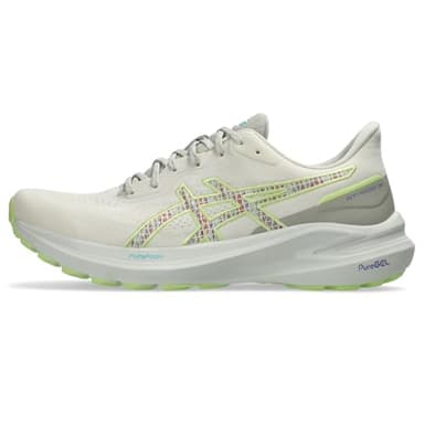 ASICS Men's GT-1000 13 Trail Running Shoes, 10.5, Nature Bathing/Lime Green