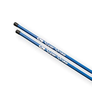 SuperStroke Golf Alignment Sticks 45" Fiberglass Rods, Full Swing Training Aid Kit, Help's with Posture Correction and Shot Accuracy, Blue (Set of 2)